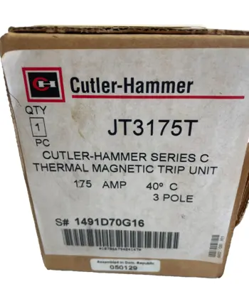NEW CUTLER HAMMER JT3175T THERMAL MAGNETIC TRIP UNIT SER.C 3 POLE