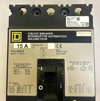 USED SQUARE D FAL34015