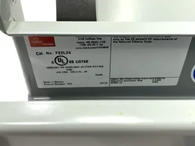 USED HOFFMAN STRAIGHT SECTION LAY-IN HINGED-COVER 18030 NO HARDWARE