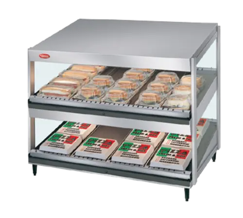 Hatco GRSDS-36D 36" Self Service Countertop Heated Display Shelf - (2) Shelves, 120v