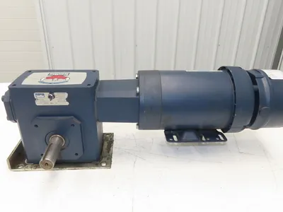 Leeson G121051.00 Brake Gear Motor 1.5Hp 230/460V 3PH Ironman 40:1 Reducer 44rpm