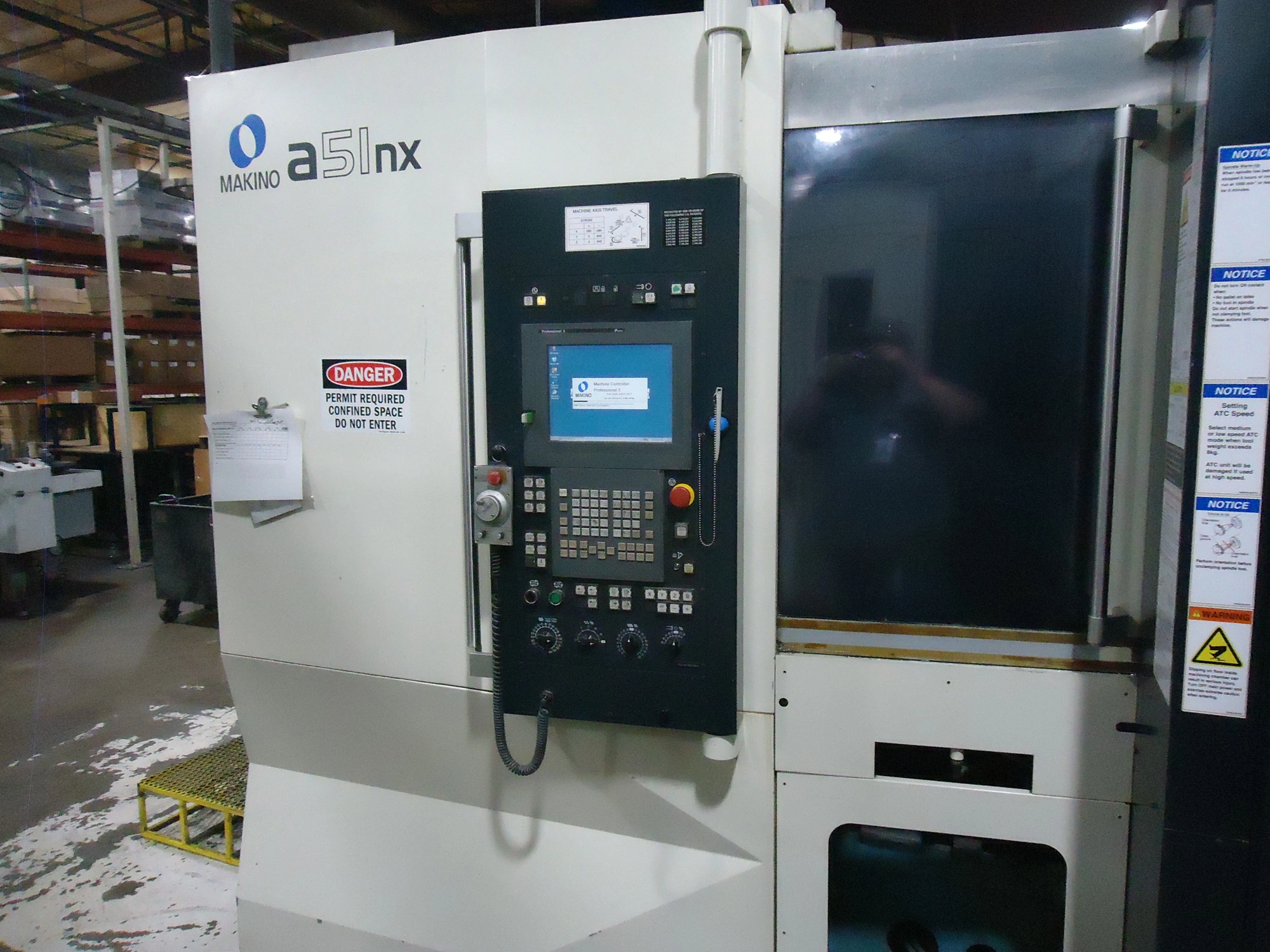 USED 2012 MAKINO A-51NX 4-AXIS CNC HMC
