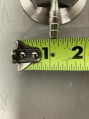 Stainless Steel Sample Valve w/ 1/4" Outlet & 2.5" Inlet