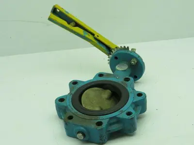 Grinnell LC-8281-3 Iron Bronze Flanged Butterfly Valve