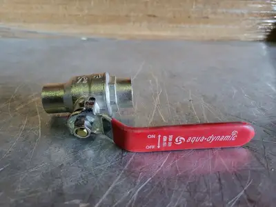 3/4" Solder PTFE Full Port Ball Valve