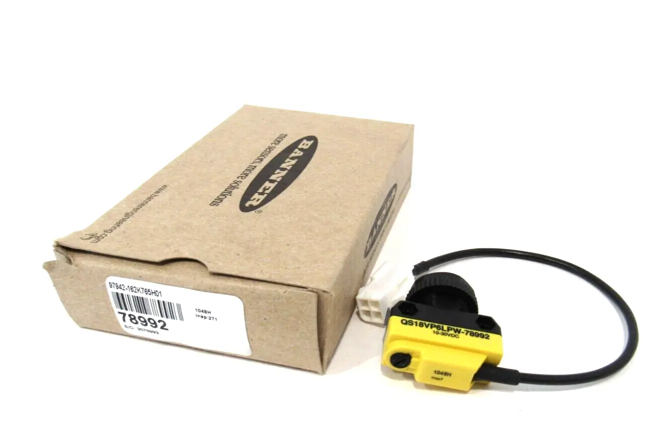 NEW BANNER ENGINEERING QS18VP6LPW-78992 SENSOR 78992 QS18VP6LPW78992