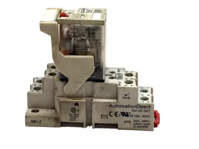 Used AutomationDirect Relay Socket w/ Dayton 5YR16N 120V AC 15A Relays & Switches Michigan US | Maverick Industrial Sales #1396218