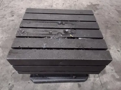 28" X 32" X 22" CARLTON T-SLOTTED UNIVERSAL ADJUSTABLE DRILL BOX TABLE: YOBRO #23822