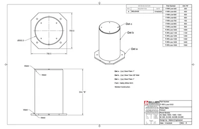 FANUC M-20iD Series Robot Riser – 1200mm – NEW
