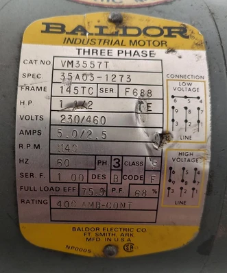 Used BALDOR VM3557T A.C. Motors Kentucky US | Edwards Industrial Repair #1362683