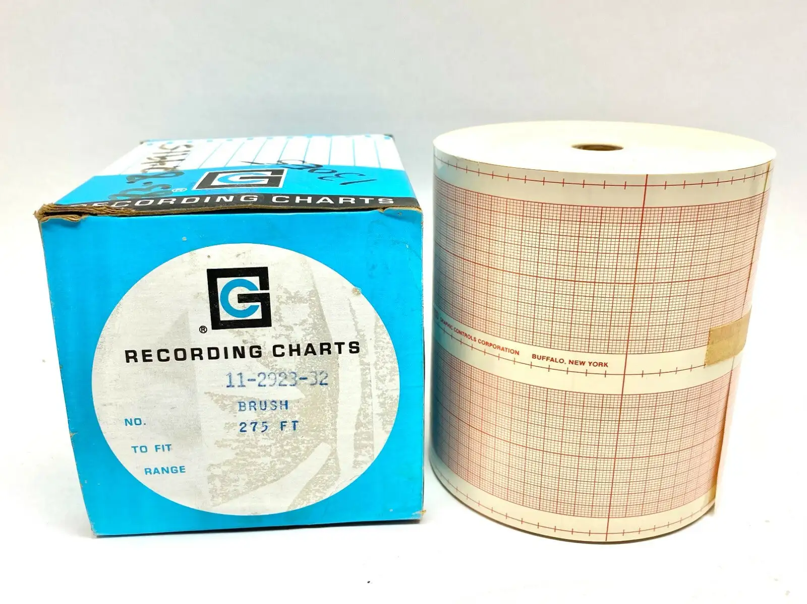NEW GRAPHIC CONTROLS BRUSH RECORDING CHART PAPER