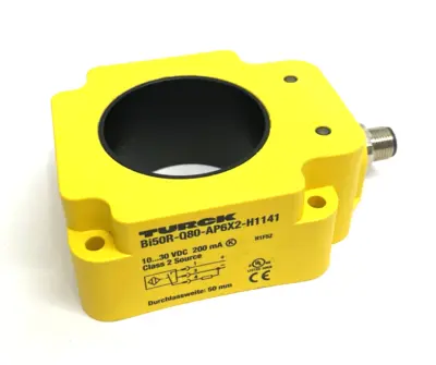 New | in-Stock Turck Inductive Ring Sensor 40mm Tall, 50mm Dia, 1407530 Proximity Sensors Michigan US | Maverick Industrial Sales #1421834