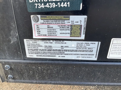 Used 2022 RC 7X29 R 7FT Box Trailers Michigan US | Miedema Asset Management Group #1324128