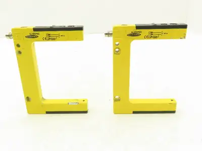 Banner SLM80P6Q Fork Slot Proximity Sensor Fixed-Distance 80mm Width  Lot of 2