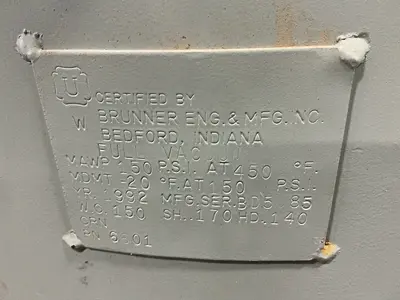 Used TRANE RRTAL1600A00 Chemical & Process Equipment Ohio US | HGR 24 #1309208