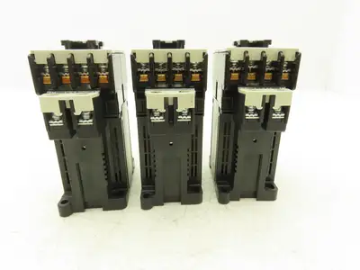 Fuji Electric SH-4/G Contactor Relay 600VAC 1.2A 24VDC Coil 4NO Lot of 3