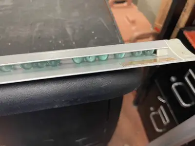 Used San Jamar Used San Jamar CK6548A 48" x 2" Aluminum Wall Mounted Ticket Holder Food, Restaurant, & Bakery Parts & Accessories Illinois US | Falcon Restaurant Supply #1376219