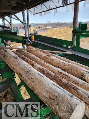 USED COMPLETE SCRAGG SAWMILL SCRAGG, CAMBIO DEBARKER, CHIPPER
