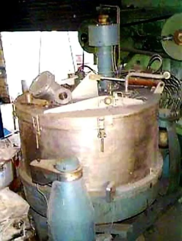 Escher-Wyss V-130 perforate basket centrifuge, 316SS.