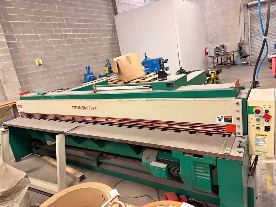 Used 2005 TENNSMITH LM1214 Power Squaring Shears (Gauge) Texas US | Used Fab Machines #1269214