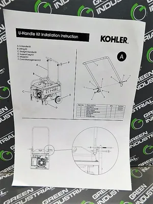 Kohler 25 755 50-S Portable Generator Universal Hand-Truck Handle Kit New NIB