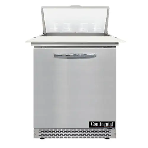 Continental SW27N8C-FB 27" Sandwich/salad Prep Table W/ Refrigerated Base, 115v