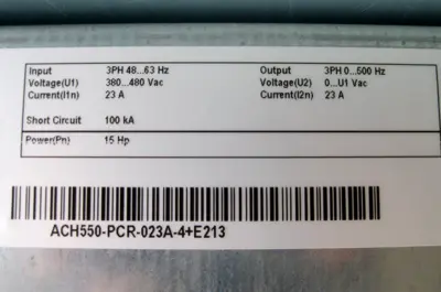 USED ABB ACH550-PCR-023A-4+F267