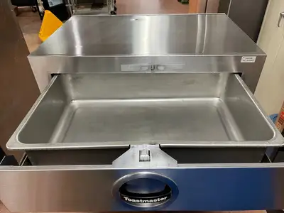 Used Toastmaster Used Toastmaster 3A81D Commercial Warming Drawer Chip Food Warmer 120V Countertop Display Warmers Illinois US | Falcon Restaurant Supply #1376161
