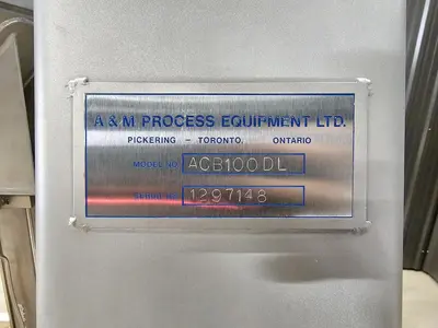 USED A&M PROCESS EQUIPMENT LTD. ACB100DL