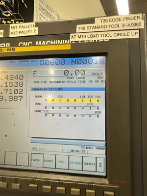 Kitamura Mycenter HX400i SII Horizontal Machining Center