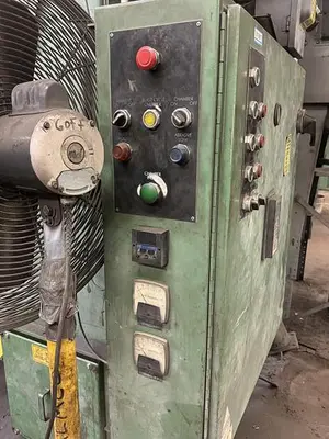 USED 2008 GOFF 3672-D SPINNER HANGER SHOT BLASTING MACHINE