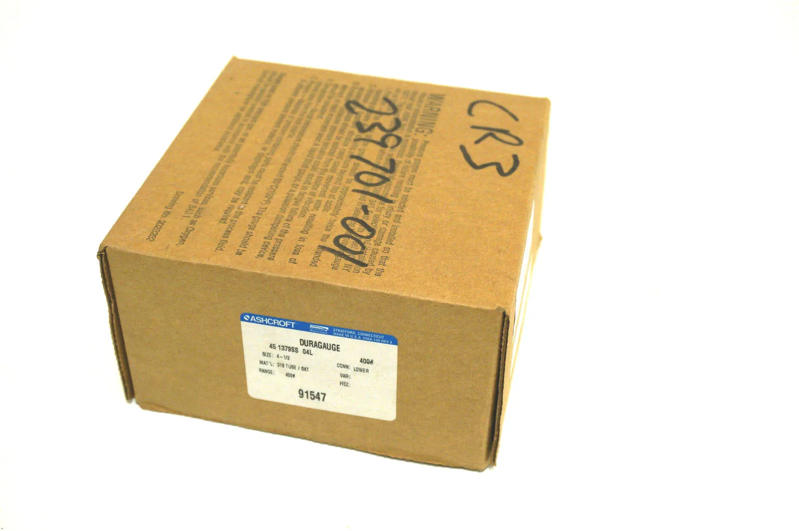 NEW ASHCROFT 45-1379SS-04L DURAGAUGE 400# 451379SS04L