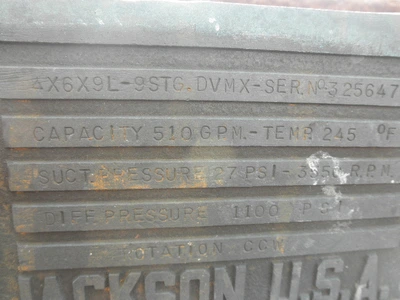 USED BYRON JACKSON 4X6X9L DVMX