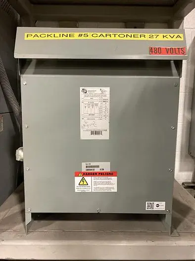 Used 27 KVATRANSFORMER _UNKNOWN_ Transformers | Paper Converting Equipment #395842
