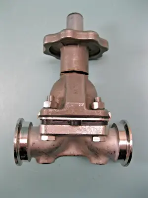ITT Manual Stainless Sanitary Diaphragm Valve 1" Tri-Clamp G3