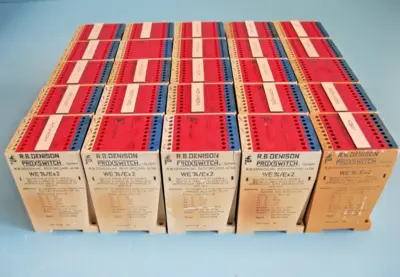 Lot (25) R.B. Denison Pepperl+Fuchs WE74/Ex2 250 VAC Switch Amplifier Module B14
