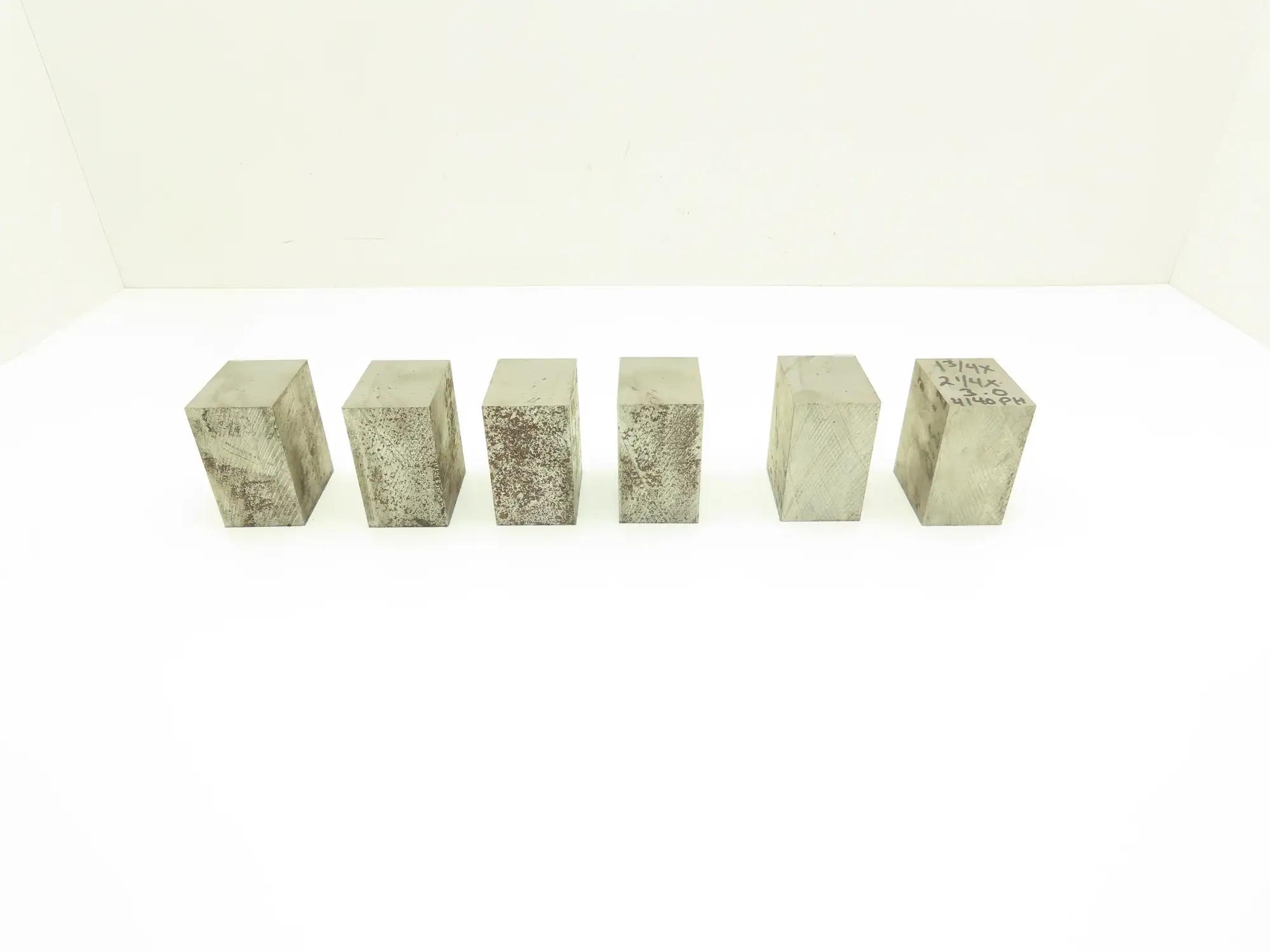 4140 PH Alloy Steel Flat Bar Stock 1-3/4"x 2-1/4"x 3"L  Lot of 6