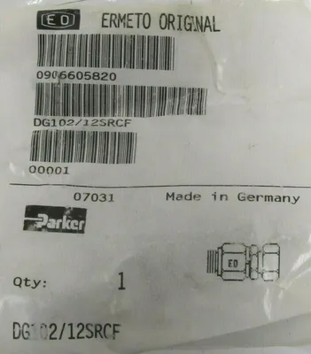 NEW BOX OF 2 PARKER DG102/12SRCF BALL BEARING ROTARY DG10212SRCF