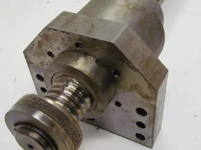 Ball Screw Assy 1 1/2" Dia 1/4" Pitch 15" Travel 33" OAL From CNC Lathe