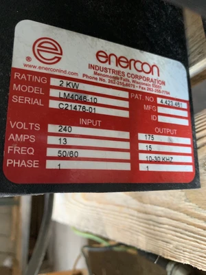 2007 ENERCON 39" single sided treater Treaters, Treater - One Sided | Mark One Machinery (2)