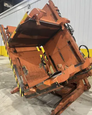 CHERRY INDUSTRIAL HYDRAULIC PALLET CLAMP &  INVERTER ROLLOVER MACHINE: STOCK #20092