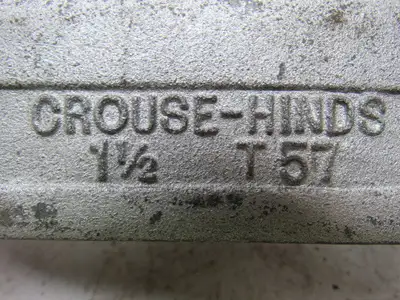 Crouse-Hinds T57 1-1/2" Conduit Outlet Body Lot of 8