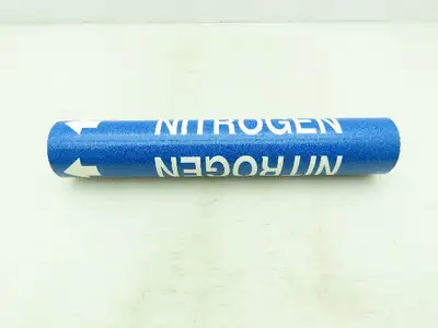 Brady 4100-C Blue Pipe Marker Nitrogen 2-1/2" to 3-3/8"  Lot of 10