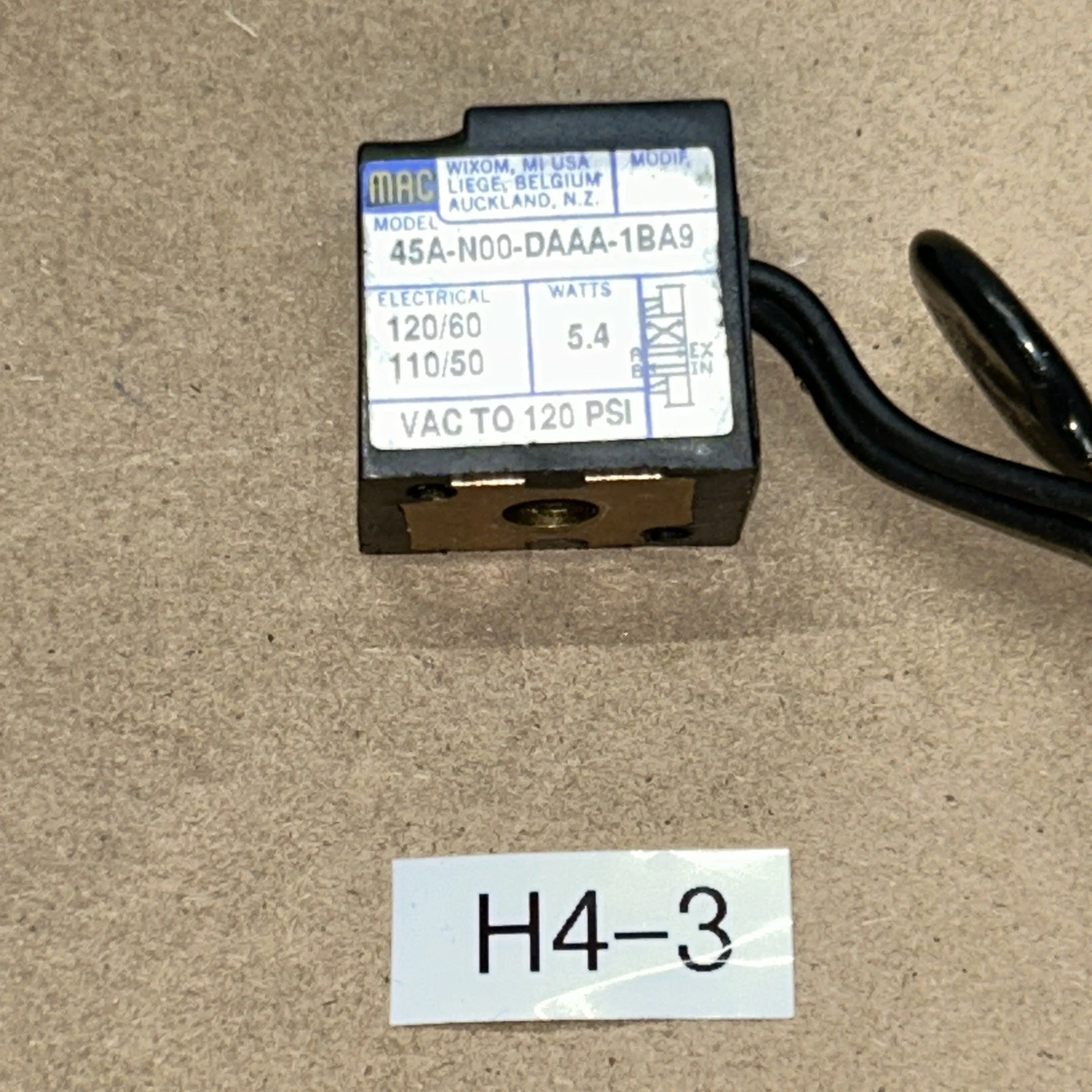 USED MAC VALVES INC 45A-N00-DAAA-1BA9