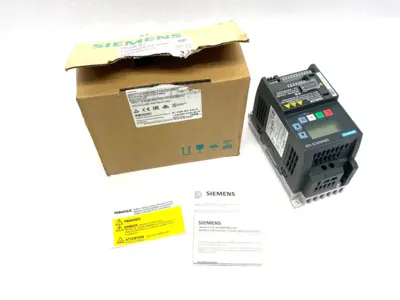 New | in-Stock Siemens SINAMICS V20 Converter Drive 0.37kW 1AC 230V Variable Speed Drives Michigan US | Maverick Industrial Sales #1392638