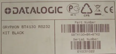 NEW DATALOGIC GBT4130-BK-BTK2 BARCODE SCANNER GRYPHON BT4130 GBT4130BKBTK2