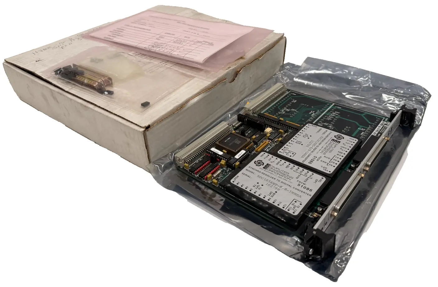 NEW COMPUTER CONVERSIONS CORP. HVBE-16-2-PH-SKSE SYNCHRO RESOLVER HVBE162PHSKSE