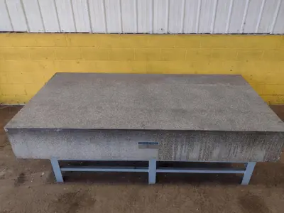 8' X 4' X 14" ROCK OF AGES PRECISION LAYOUT INSPECTION GRANITE TABLE: STOCK #23787