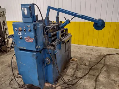 24" COOPER WEYMOUTH 7 ROLL MOTORIZED POWERED COIL STRIP STRAIGHTENER: STOCK #23702