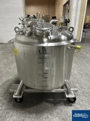 USED DCI Used 600 liter DCI Jacketed Receiver Vessel, Hastelloy C22, 45/150#